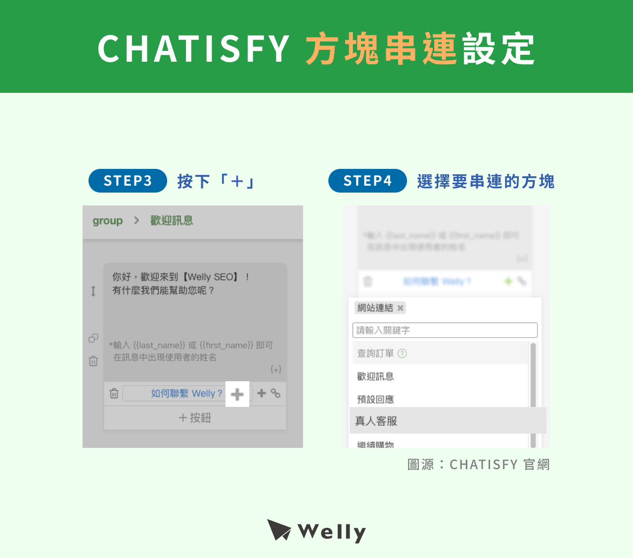 CHATISFY 方塊串連設定