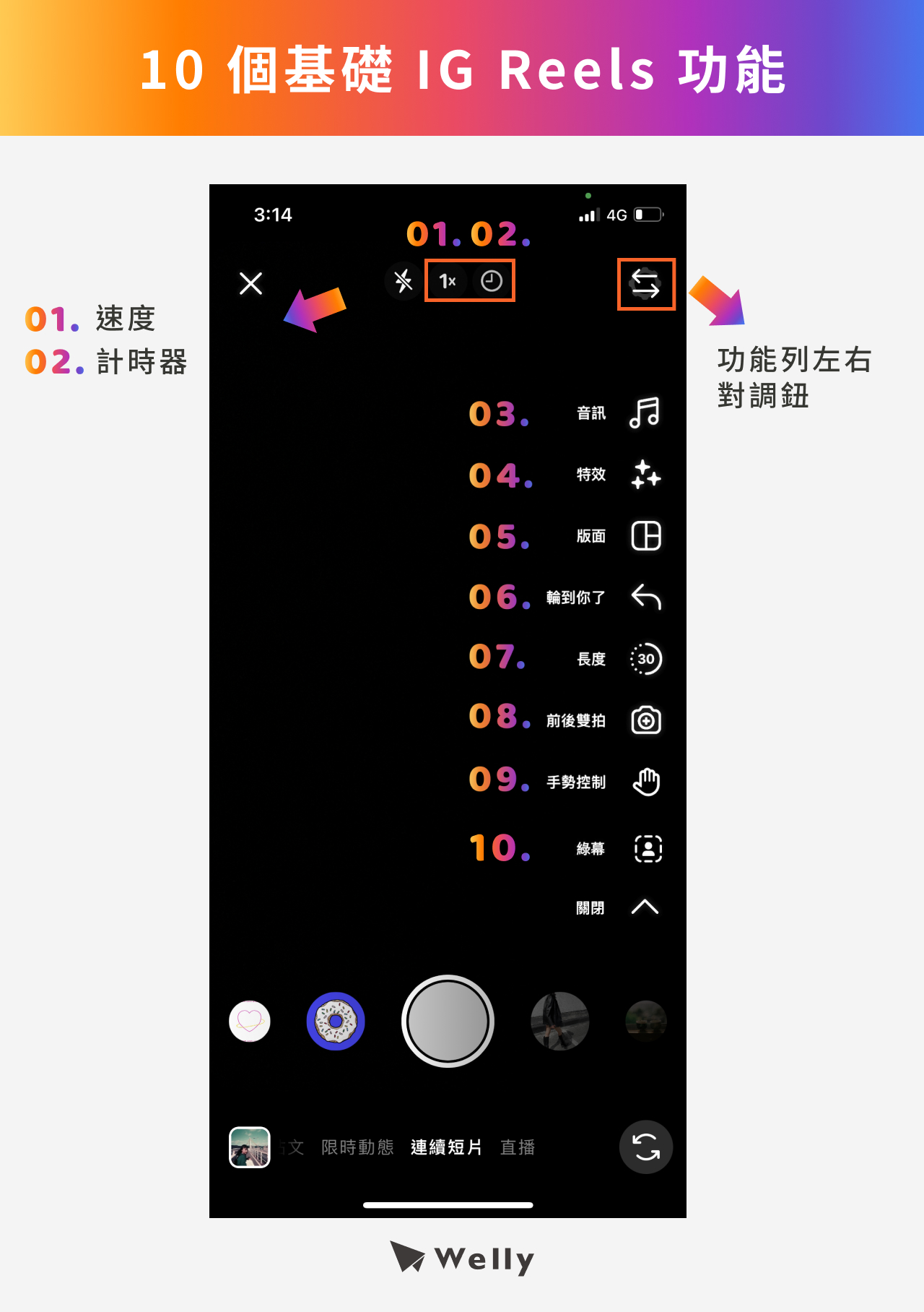 IG Reels 10 大功能