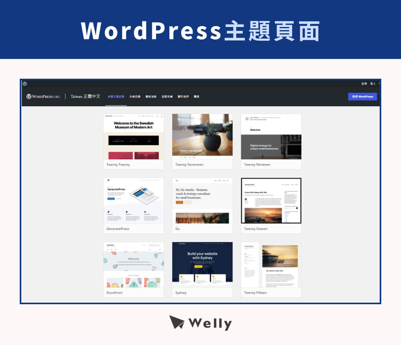 WordPress主題頁面