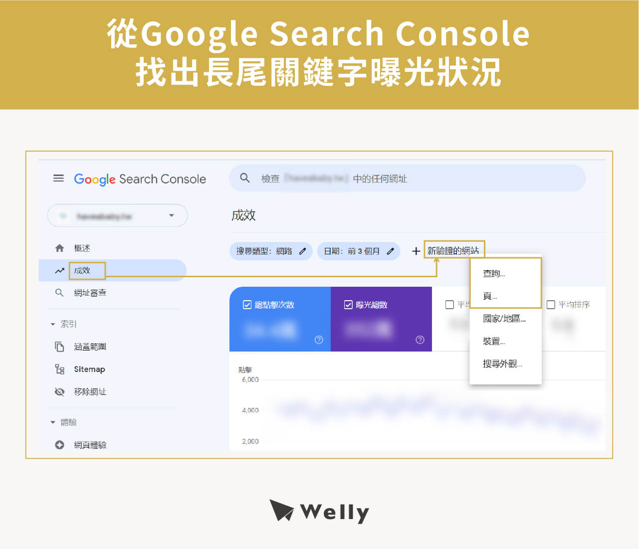 從Google Search Console找出長尾關鍵字曝光狀況