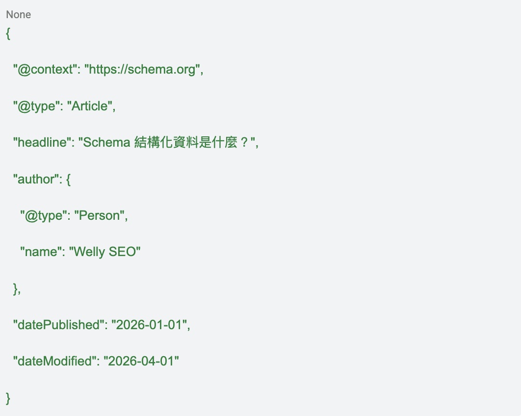 Article JSON-LD 結構