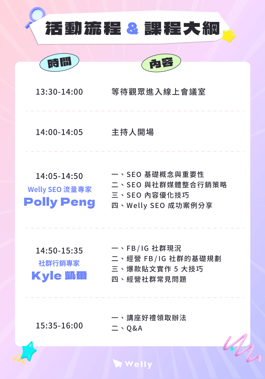 活動課綱與流程