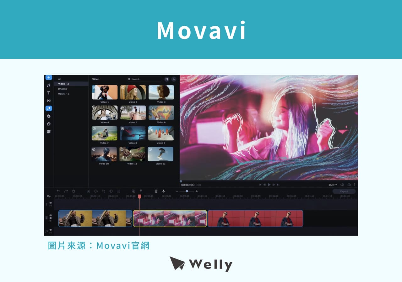 影片剪輯軟體：Movavi