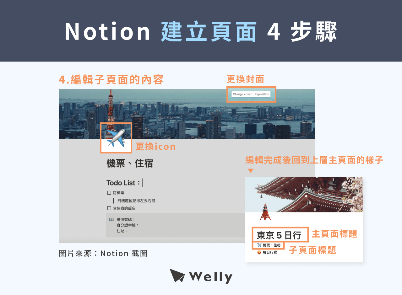 Notion 建立頁面 4 步驟