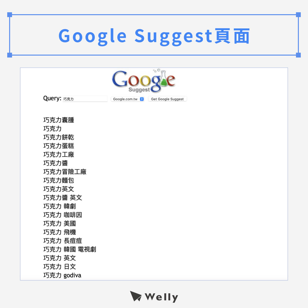 Google Suggest頁面