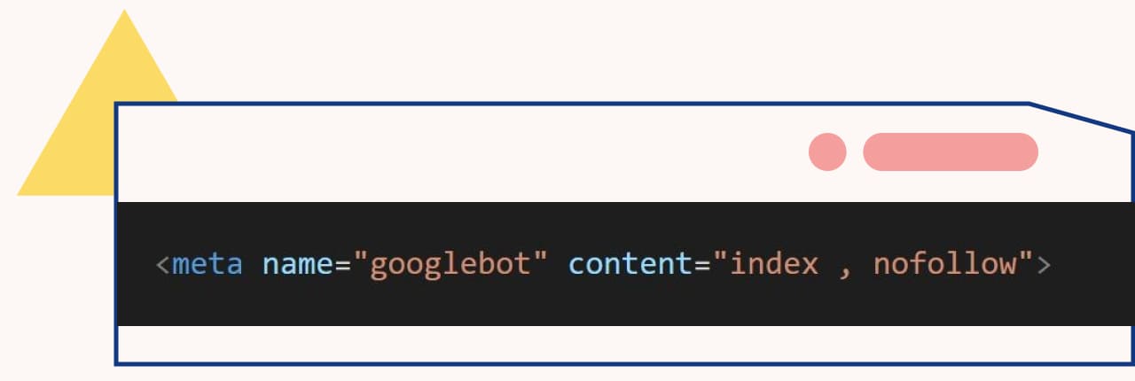 只下令meta no follow，表示雖允許建立索引，但不允許追蹤連結