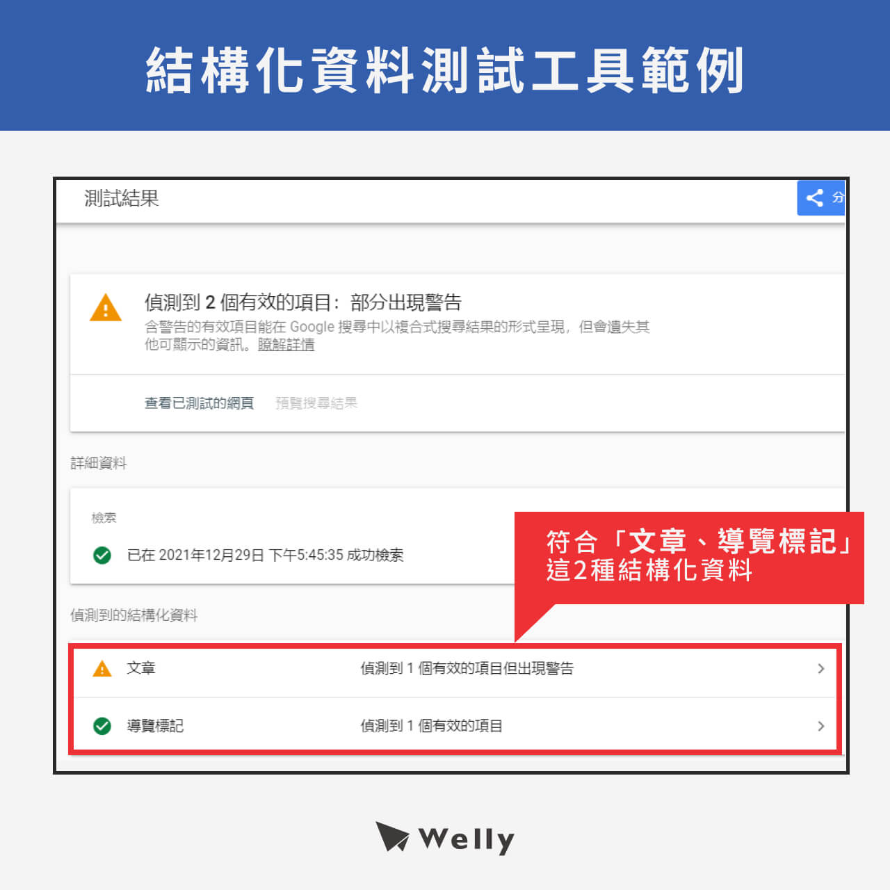 結構化資料測試工具範例