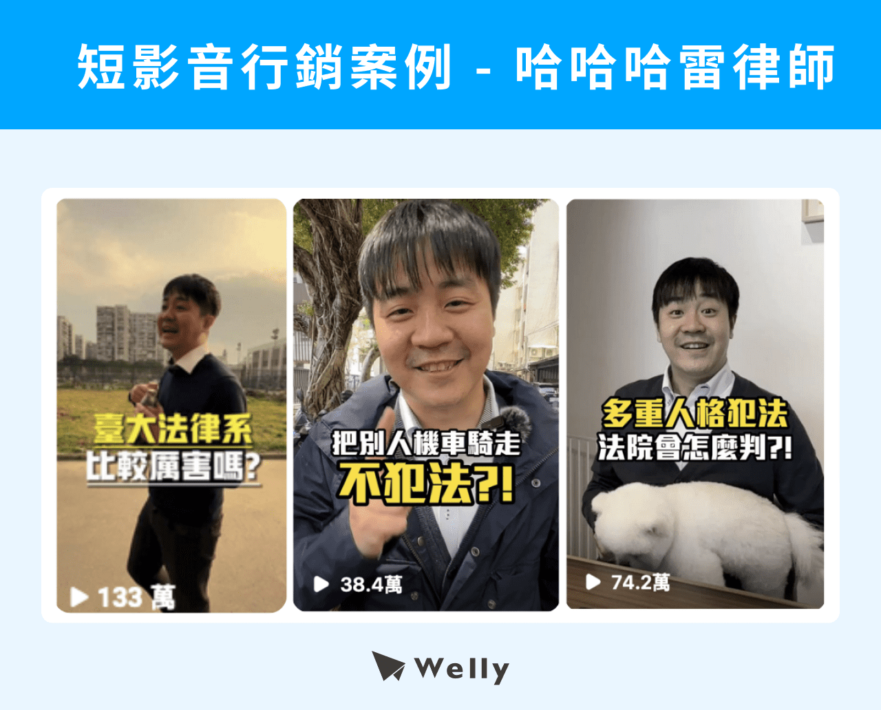 短影音行銷案例-哈哈哈雷律師