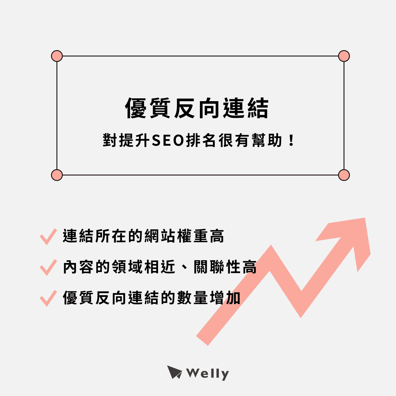 好的反向連結對提升SEO排名有很大幫助！